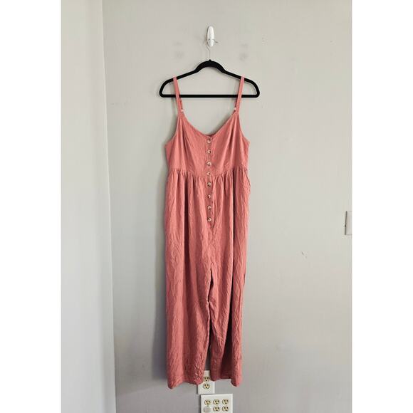 Heyson Salmon Pants Button Romper M NWT - Picture 2 of 4